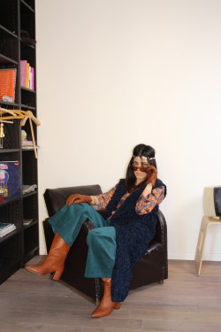 pantalone '70 LOVE! ottanio