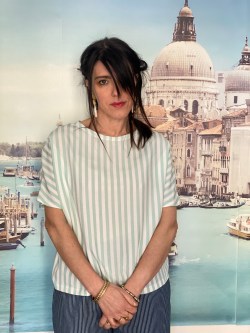 blusa VENEZIA righe verde pastello