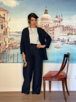 pantalone VENEZIA blu notte