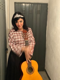 blusa SO ROCK! tartan rosa antico