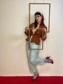 pantalone ART GALLERY cieli