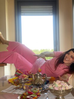 pantalone CANDY zucchero filato