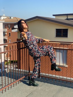pantalone CIAO AUTUNNO fiorito