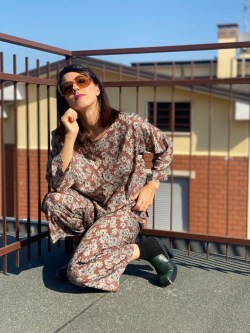 pantalone CIAO AUTUNNO roseto