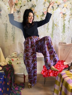 pantalone CERIMONIA floreale