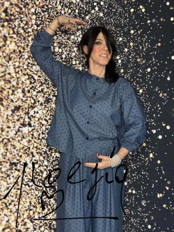camicia POESIA jeans pois