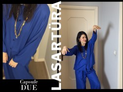 camicia DUE elettrico blu