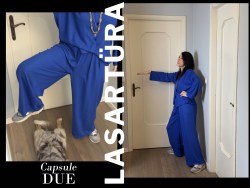 pantalone DUE elettrico blu