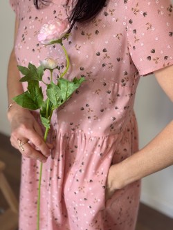 vestito FIORITURA rosa fiori