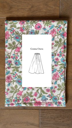gonna UN MONDO DISEGNATO fiori pastello
