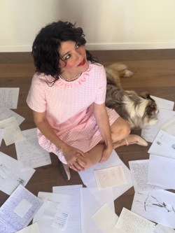 blusa PAGINE/prima quadrettini rosa