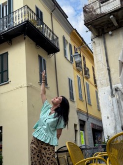 camicia NUVOLE verde