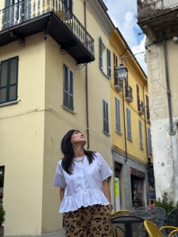 camicia NUVOLE bianca