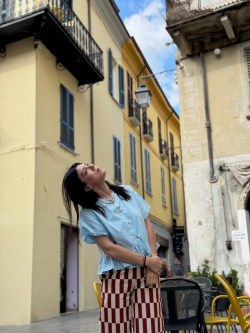 camicia NUVOLE azzurro